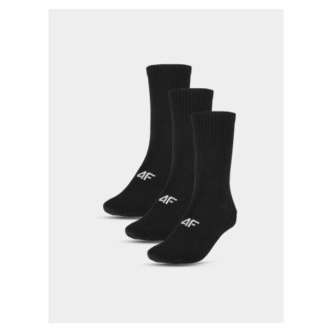Men's Casual Socks Above the Ankle 4F - Black