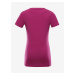 Tmavo ružové dievčenské detské tričko ALPINE PRO Allono
