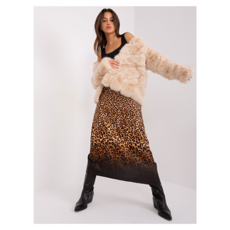 Béžové dámske kožuchy