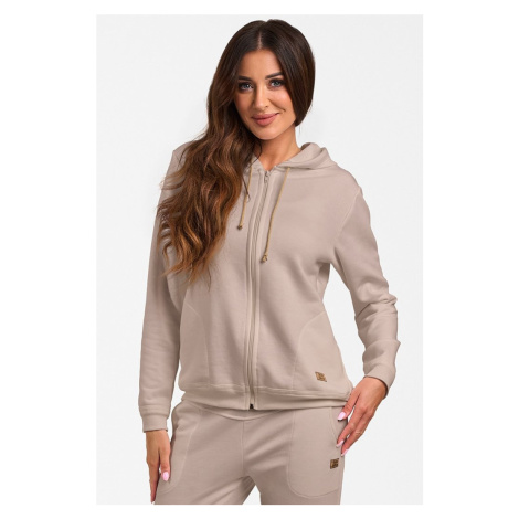 Women&#039;s long-sleeved sweatshirt - beige Italian Fashion