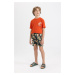 DEFACTO Boy's Patterned Swim Shorts