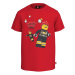 Detské bavlnené tričko Lego City červená farba, s potlačou