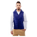 Men's Quilted Vest with Hood GLANO - navy