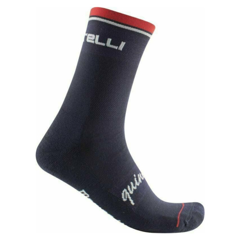 Castelli Quindici Soft Merino Sock Dark Blue L/XL Cyklo ponožky