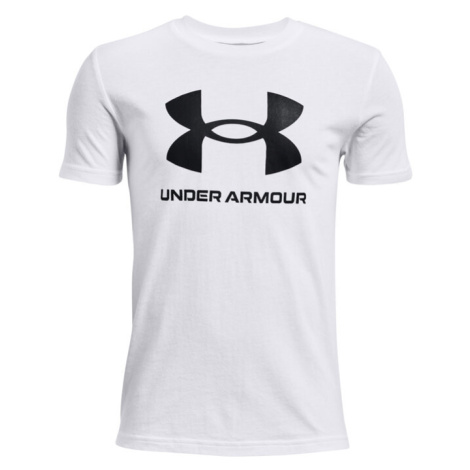 Under Armour Tričko Ua Sportstyle Logo 1363282 Biela Loose Fit