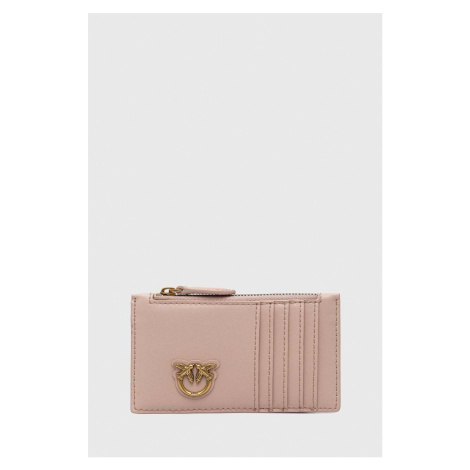Kožená peňaženka Pinko dámsky, ružová farba, 100251.A0F1