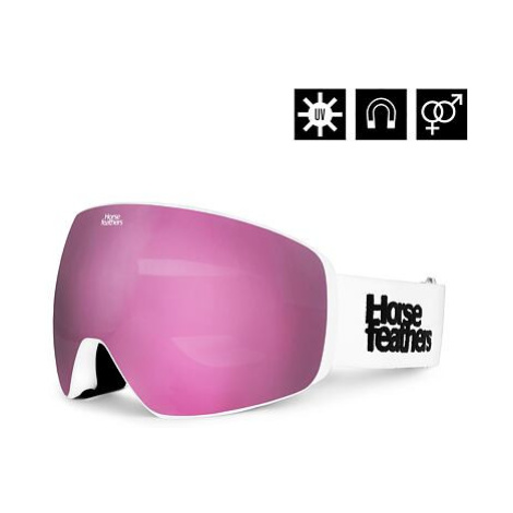 HORSEFEATHERS Okuliare na snowboard Scout - white/mirror pink WHITE