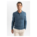 DEFACTO Slim Fit Polo Neck Sweater