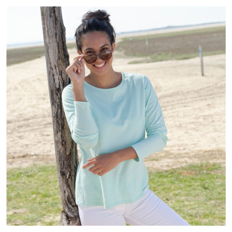 Jednofarebné tričko s dlhými rukávmi Blancheporte