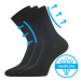 Lonka Drmedik Unisex ponožky s voľným lemom - 3 páry BM000003618800101388 čierna