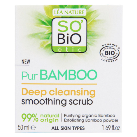 Peeling pleťový hlboko čistiaci – rada Pur BAMBOO 50 ml BIO   SO’BiO étic
