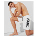 Plavky Karl Lagerfeld Karl Logo Long Boardshorts White