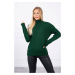 High neckline sweater green