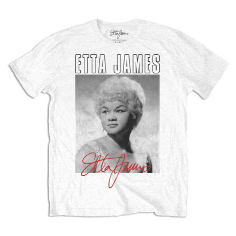 Etta James tričko Portrait Biela