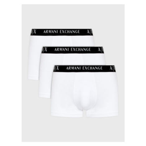 Armani Exchange Súprava 3 kusov boxeriek 957028 CC282 48310 Biela