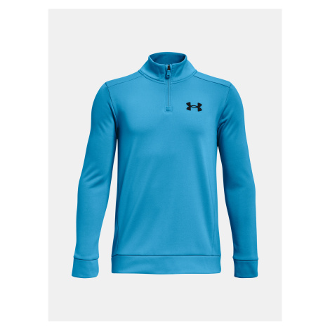 Modrá chlapčenská mikina Under Armour UA Armour Fleece 1/4 Zip