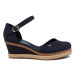 Tommy Hilfiger Espadrilky Basic Closed Toe Mid Wedge FW0FW04787 Tmavomodrá