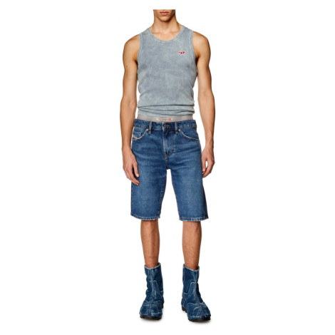 Šortky Diesel Slim-Short Shorts Modrá