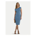 Lauren Ralph Lauren Koktejlové šaty 250933454002 Modrá Slim Fit