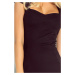Čierne šaty s pekným výstrihom model 4976540