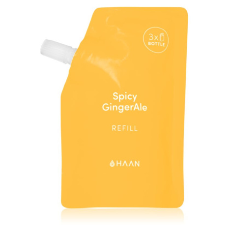 HAAN Hand Care Spicy GingerAle čistiaci sprej na ruky s antibakteriálnou prísadou náhradná náplň