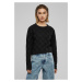 Women's knitted sweater check knit black