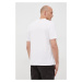 Bavlnené tričko HUGO biela farba, s potlačou, 50467952