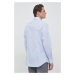 Bavlnená košeľa Seidensticker Shaped pánska, slim, s klasickým golierom, 01.022000