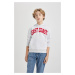 DEFACTO Boy's Hooded Printed Thick Sweatshirt