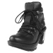 topánky na podpätku NEW ROCK Itali Negro Čierna