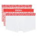 Pánske boxerky 3ks - 00ST3V 0JMAR E6488 červená/biela - Diesel červeno-bílá