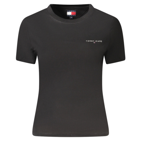 Dámske čierne tričko s krátkym rukávom Tommy Hilfiger