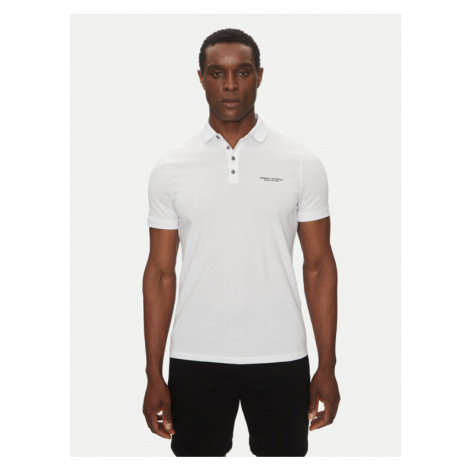 Armani Exchange Polokošeľa 8NZF80 Z8H4Z 1100 Biela Regular Fit