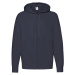 Granatowa bluza męska z kapturem Lightweight Zip Thru Hooded Sweat Fruit of the Loom