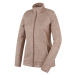Women's fleece sweater with zipper HUSKY Alan L beige