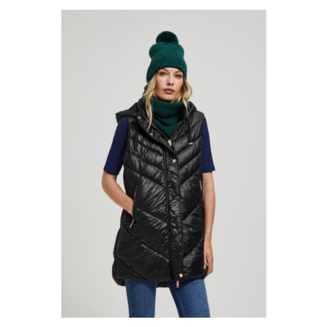 Quilted vest with hood Moodo