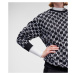 Mikina Karl Lagerfeld Unisex All-Over Monogram Sweat Čierna