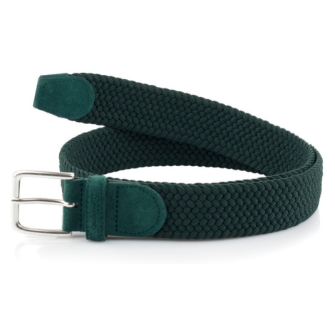 OPASOK GANT ELASTIC BRAID BELT TARTAN GREEN