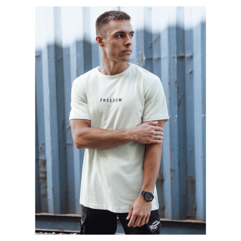 Men's ecru T-shirt Dstreet