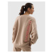 Women's oversize sweatshirt 4F - beige