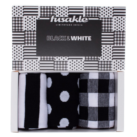 Darčeková krabička čierno-biela Fusakle