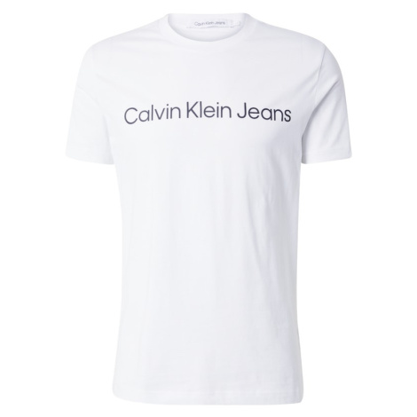 Calvin Klein Jeans Tričko  čierna / biela