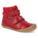 Barefoot zimná obuv s membránou Koel - Emil nappa Tex Red červená