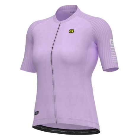 ALÉ Cyklistický dres s krátkym rukávom - SILVER COOLINGR-EV1 - fialová