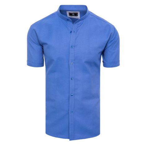 Men's cornflower blue Dstreet short sleeve shirt