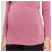 Dámske bezšvové tehotenské tričko MP s dlhými rukávmi – fialové