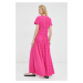 Šaty Lovechild Akia ružová farba, maxi, áčkový strih