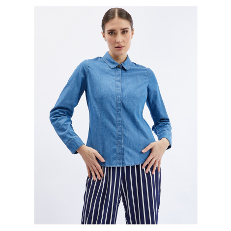 Modrá džínsová košeľa Orsay - ženy
