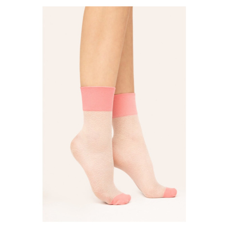 Svetloružové ponožky Mellow 30DEN Fiore