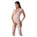 Passion BS099 white - Bodystocking Farba: Biela